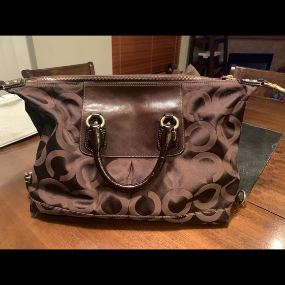 Coach monogram handbag - Picture 6 of 8